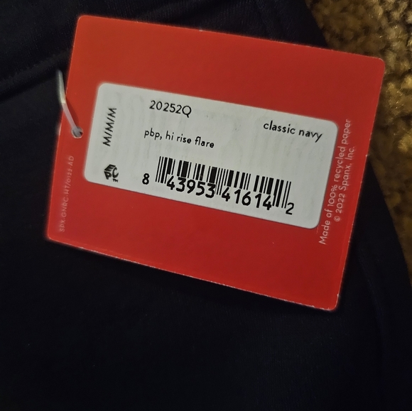 SPANX Smooth Perfect Fit Ponte Flare Pant- NAVY - Picture 3 of 4